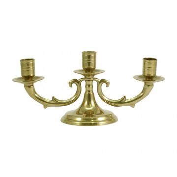 Candelabro in Ottone Dorato