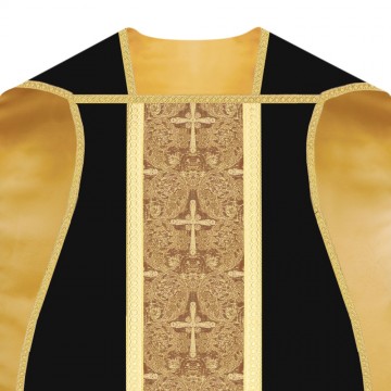 Pianeta Liturgica Oro e Nera