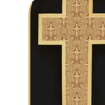 Pianeta Liturgica Oro e Nera
