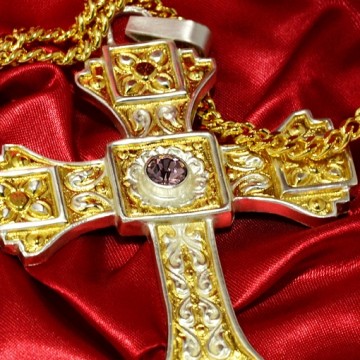Croce Pettorale Bicolore