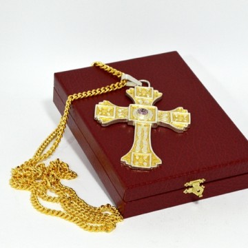 Croce Pettorale Bicolore