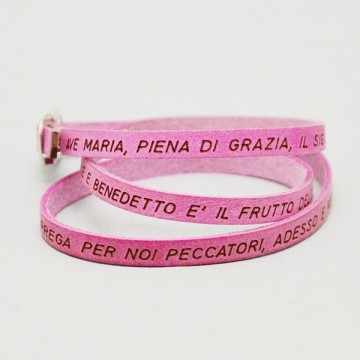 Bracciale Ave Maria in Cuoio.