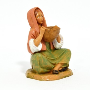 Statua Donna Seduta con...
