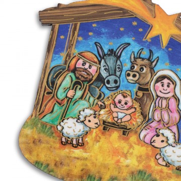 Magnete Natalizio con Natività