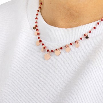 Collana AMEN con Cuori e...