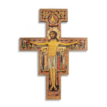 Croce San Damiano in Legno MDF