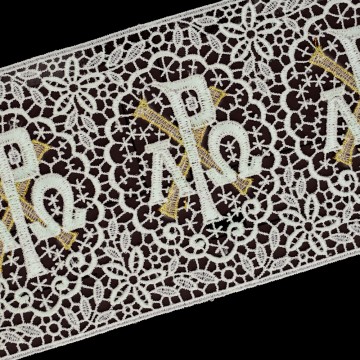 Pizzo Tramezzo Oro e Avorio...