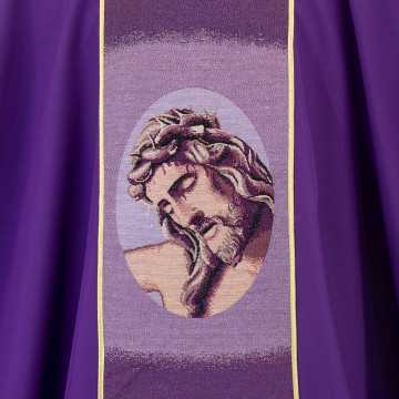 Casula Viola Con Volto di Gesù