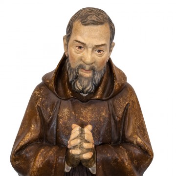 Statua San Pio Oro Anticato...