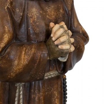 Statua San Pio Oro Anticato...