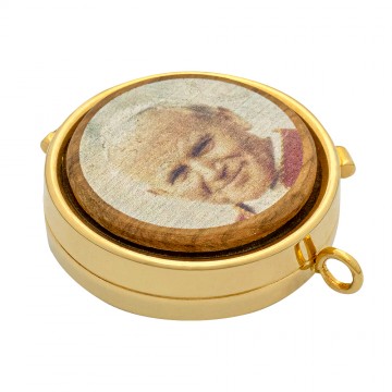 Teca con Placca in Legno di...