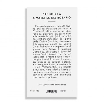 Santino Madonna del Rosario...