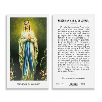 Santino Madonna di Lourdes...