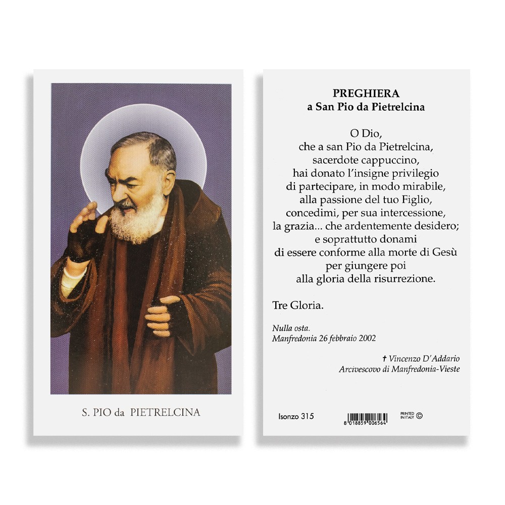 Preghiera Padre Pio Da Pietrelcina Immagine San Pio da Pietrelcina con preghiera Myriam