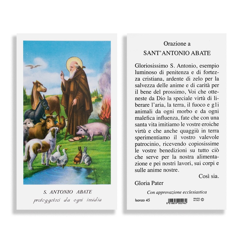 Preghiera Per Avvicinare Un Amore Sant'antonio Santino Sant'Antonio Abate in confezione da 100 pezzi