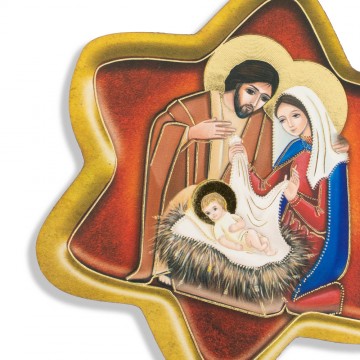 Stella con Natività Decorata