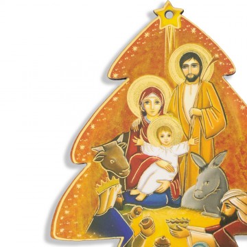 Albero con Natività Decorata