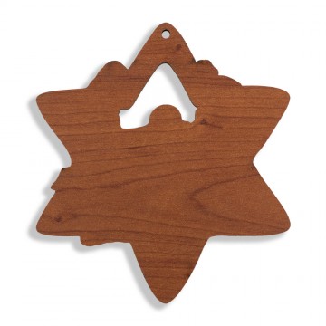 Stella con Natività in Legno