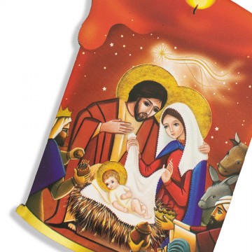 Candela con Natività...