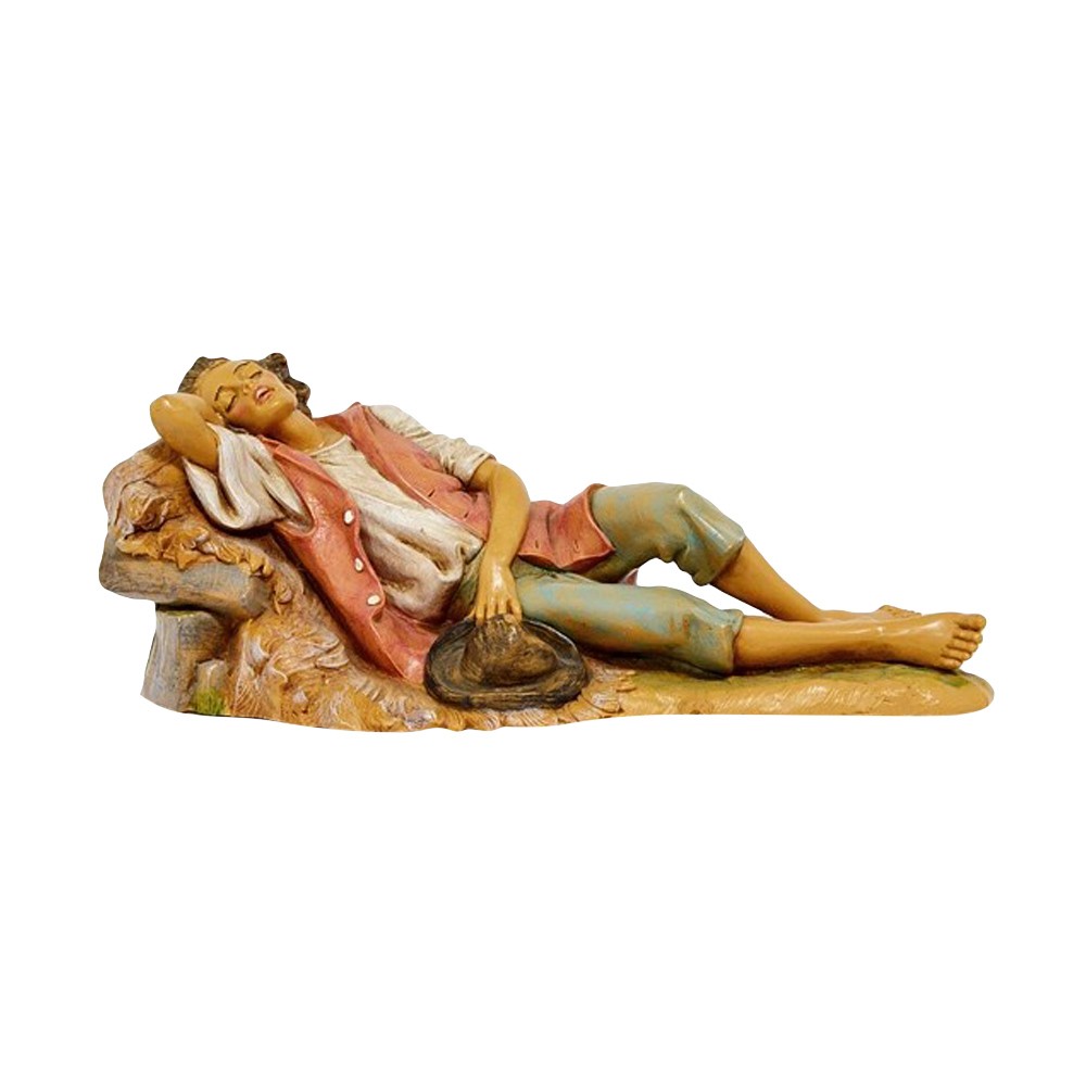 Pastore Dormiente Presepe Fontanini 10cm - Statuina Natalizia
