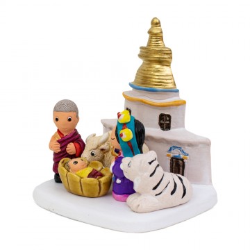 Presepe Laos in Ceramica...