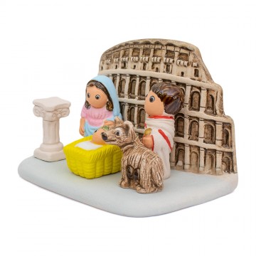 Presepe Roma Colosseo in...