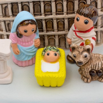 Presepe Roma Colosseo in...