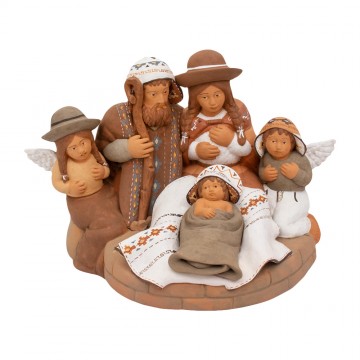 Presepe in Terracotta Dipinta