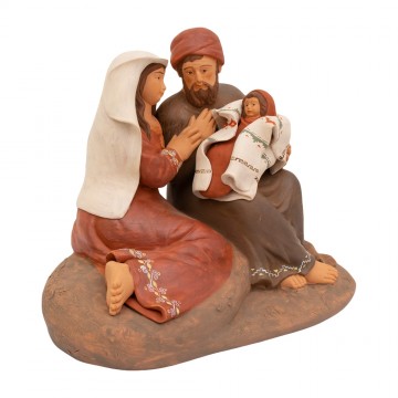 Natività in Terracotta Dipinta