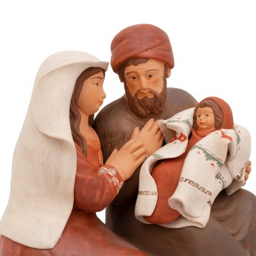 Natività in Terracotta Dipinta