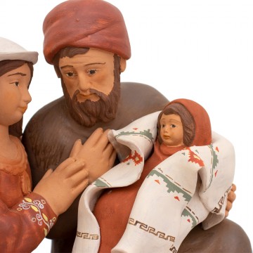 Natività in Terracotta Dipinta