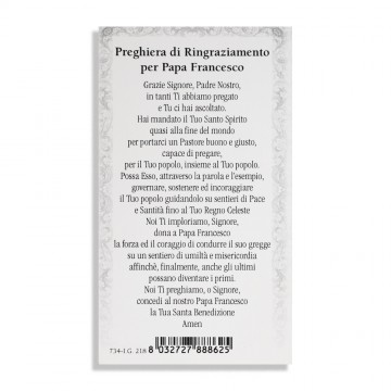 Santino Papa Francesco con...