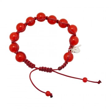 Bracciale Shamballa Rosso