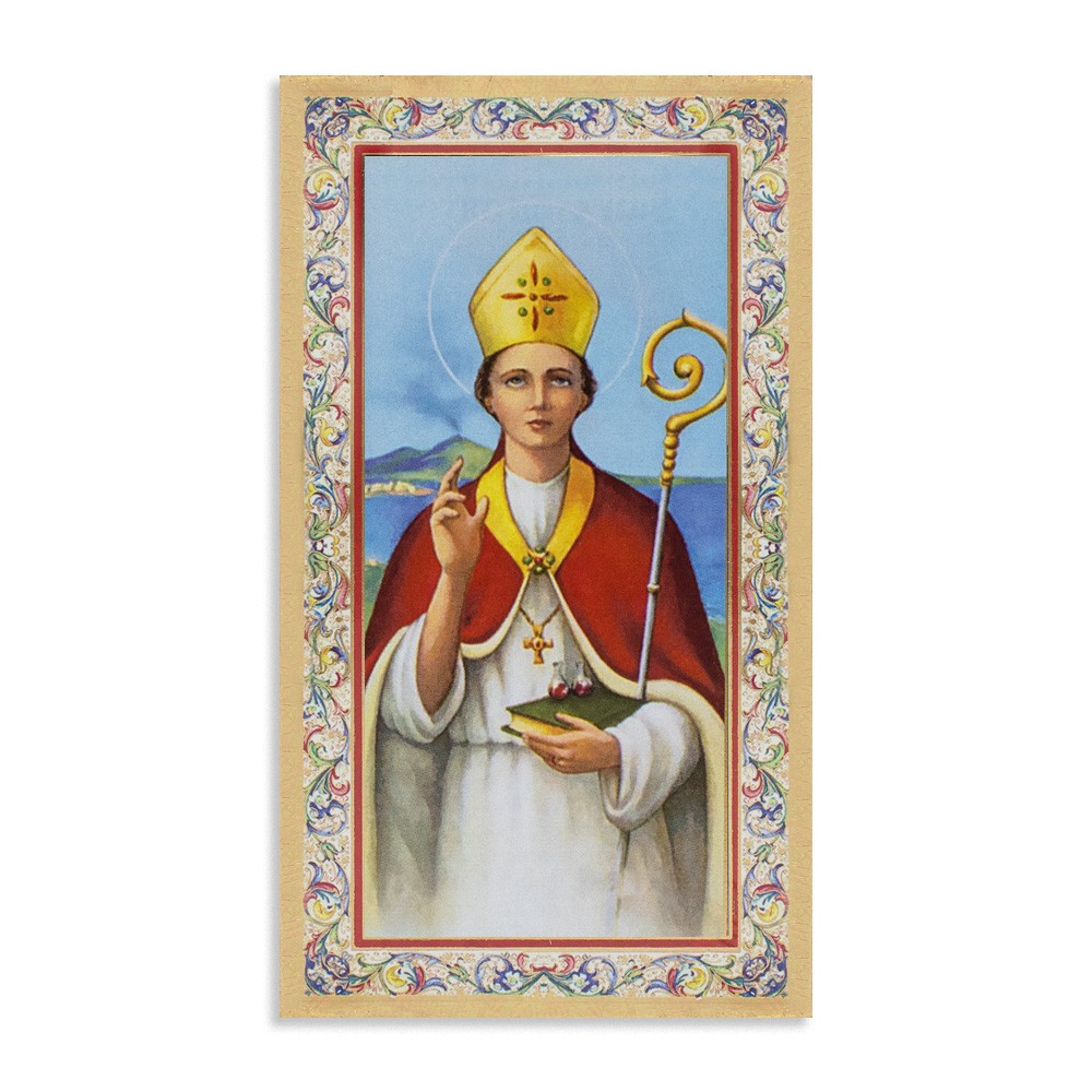 Immaginetta San Gennaro In Confezione Da 100 Pezzi Immaginetta San Gennaro In Confezione Da 100 Pezzi