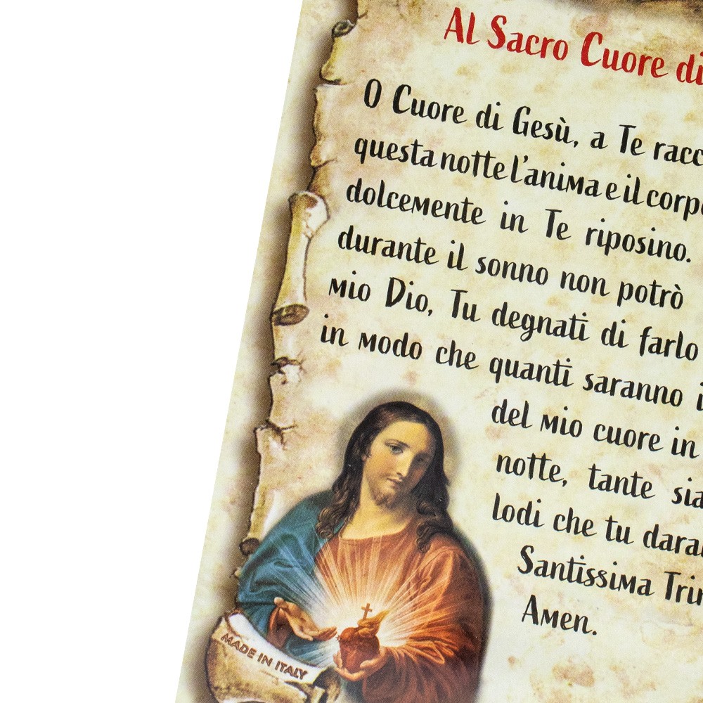 Preghiera Al Sacro Cuore Di Gesù Mese Di Giugno Cartoncino con preghiera al Sacro Cuore di Gesù| Myriam
