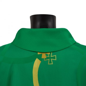 Casula Verde e Croci Ricamate