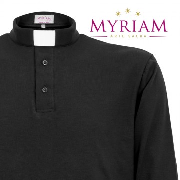 Polo Clergy Nera in Jersey...