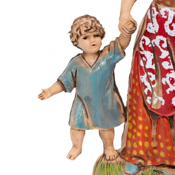 Donna con Bambino e Cestino