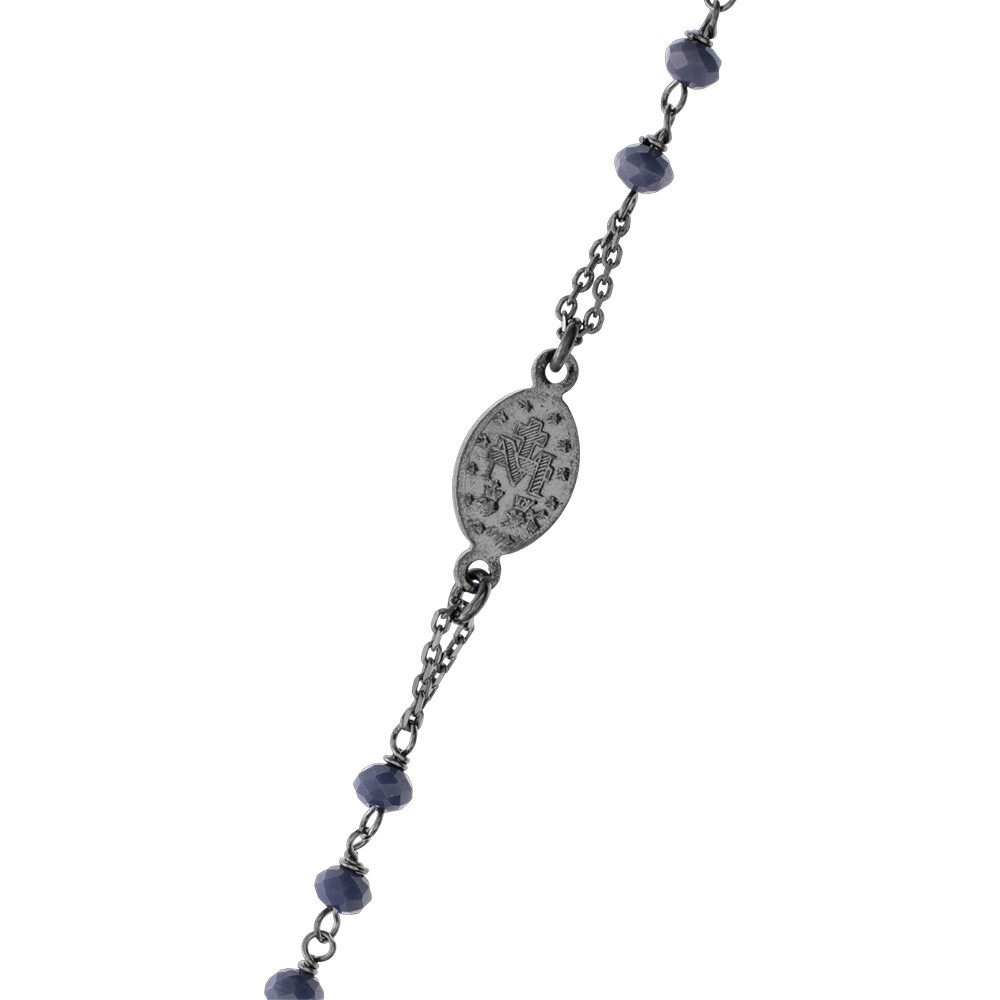 Bracelet (Bracciale) Tuum Rosario - Argent Et Améthyste - Bracelet Type Chapelet - Neuf Avec étiquettes