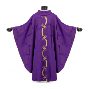 Casula Viola e Croci Ricamate