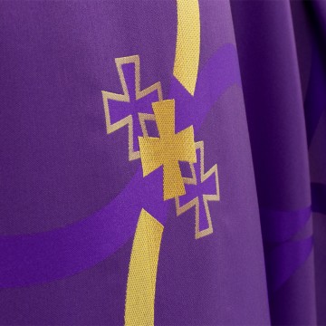 Casula Viola e Croci Ricamate