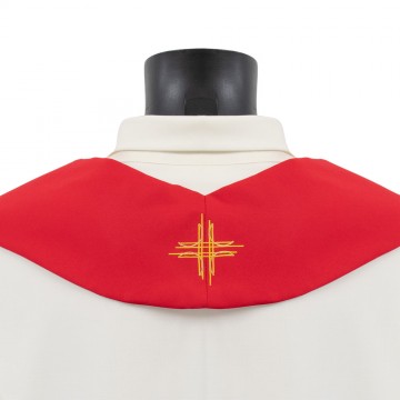 Casula Rossa Ricamo Croce