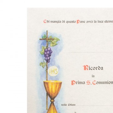 Pergamena Prima Comunione