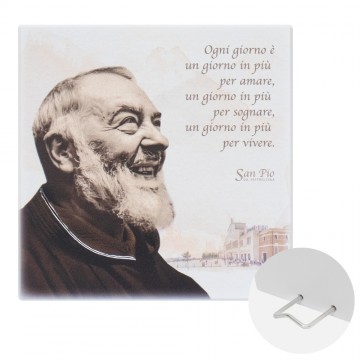 Quadretto San Pio in Legno