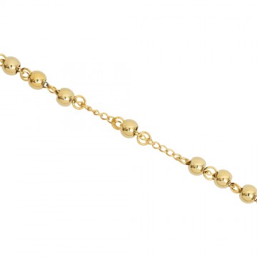 Collana Rosario in Acciaio Oro