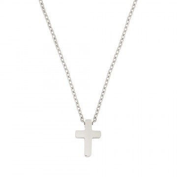 Collana con Croce in Acciaio