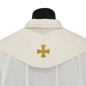 Stola Ricamo Croce Stilizzata