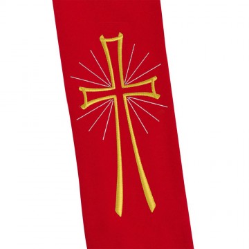 Stola Ricamo Croce Stilizzata