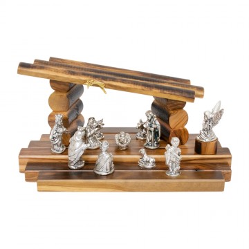 Presepe in Legno di Ulivo e...