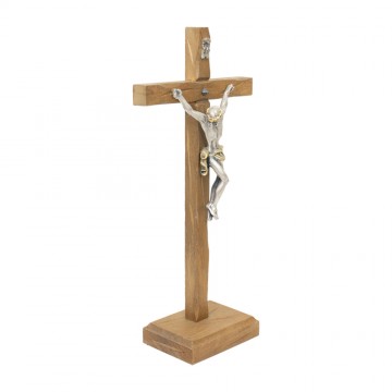 Crocifisso in Legno con Base
